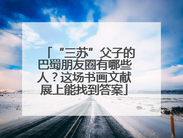 “三苏”父子的巴蜀朋友圈有哪些人？这场书画文献展上能找到答案