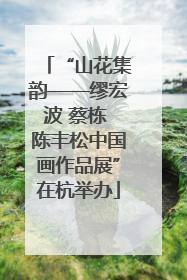 “山花集韵——缪宏波 蔡栋 陈丰松中国画作品展”在杭举办