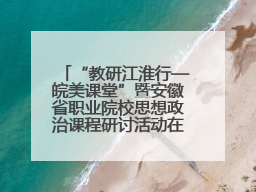 “教研江淮行—皖美课堂”暨安徽省职业院校思想政治课程研讨活动在芜湖高级职业技术学校举行