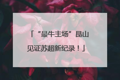 “最牛主场”昆山见证苏超新纪录！