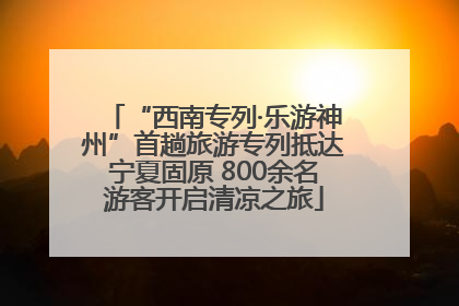 “西南专列·乐游神州”首趟旅游专列抵达宁夏固原 800余名游客开启清凉之旅
