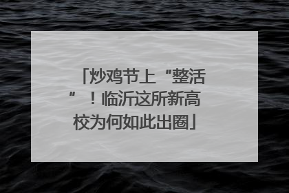 炒鸡节上“整活”！临沂这所新高校为何如此出圈