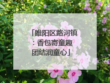 睢阳区路河镇：香包寄童趣 团结润童心
