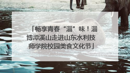 畅享青春“淄”味！淄博潭溪山走进山东水利技师学院校园美食文化节