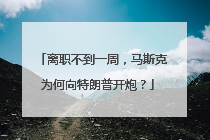 离职不到一周，马斯克为何向特朗普开炮？