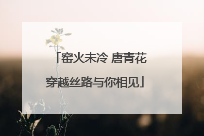 窑火未冷 唐青花穿越丝路与你相见