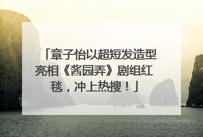 章子怡以超短发造型亮相《酱园弄》剧组红毯，冲上热搜！