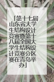 第十七届山东省大学生结构设计竞赛暨第十八届全国大学生结构设计竞赛分区赛在青岛举办