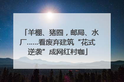 羊棚、猪圈，邮局、水厂……看废弃建筑“花式逆袭”成网红村咖