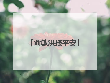 俞敏洪报平安