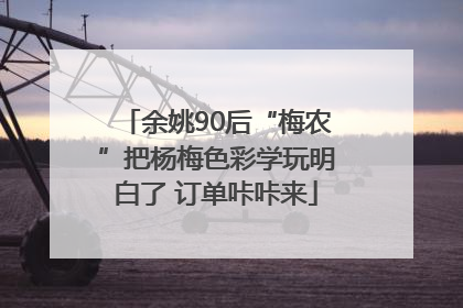 余姚90后“梅农”把杨梅色彩学玩明白了 订单咔咔来