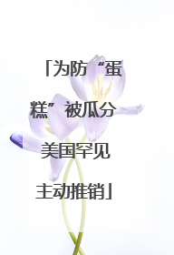 为防“蛋糕”被瓜分 美国罕见主动推销