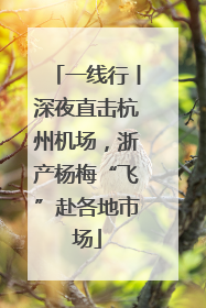 一线行丨深夜直击杭州机场，浙产杨梅“飞”赴各地市场