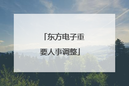 东方电子重要人事调整