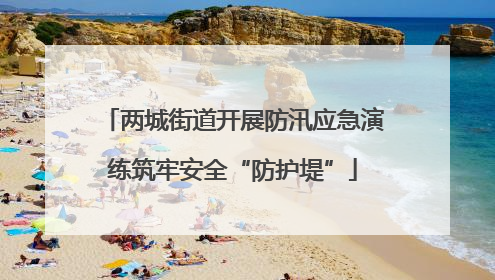 两城街道开展防汛应急演练筑牢安全“防护堤”
