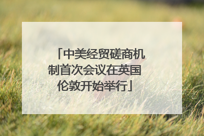 中美经贸磋商机制首次会议在英国伦敦开始举行
