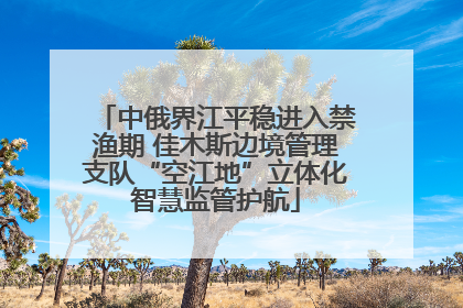 中俄界江平稳进入禁渔期 佳木斯边境管理支队“空江地”立体化智慧监管护航