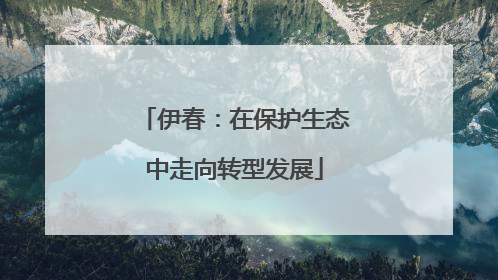 伊春：在保护生态中走向转型发展