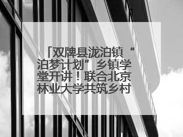 双牌县泷泊镇“泊梦计划”乡镇学堂开讲！联合北京林业大学共筑乡村教育新未来