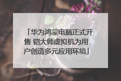 华为鸿蒙电脑正式开售 铠大师虚拟机为用户创造多元应用环境