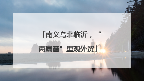 南义乌北临沂，“两扇窗”里观外贸