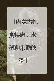 内蒙古扎赉特旗：水稻迎来插秧季