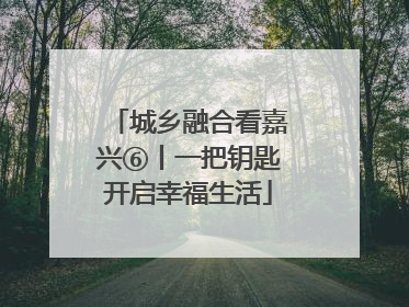 城乡融合看嘉兴⑥丨一把钥匙开启幸福生活