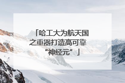 哈工大为航天国之重器打造高可靠“神经元”