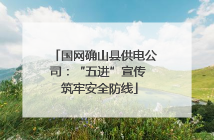国网确山县供电公司：“五进”宣传 筑牢安全防线