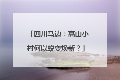 四川马边：高山小村何以蜕变焕新？