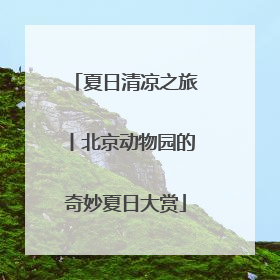夏日清凉之旅丨北京动物园的奇妙夏日大赏
