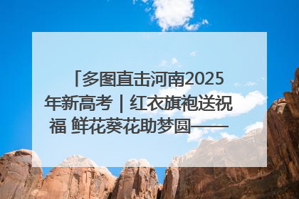 多图直击河南2025年新高考｜红衣旗袍送祝福 鲜花葵花助梦圆——尉氏县高考暖心送考