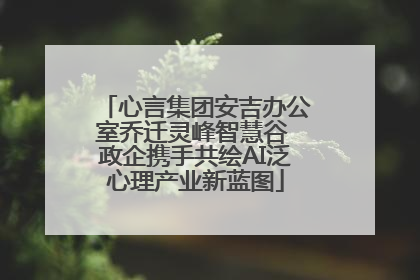 心言集团安吉办公室乔迁灵峰智慧谷 政企携手共绘AI泛心理产业新蓝图