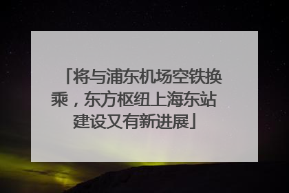 将与浦东机场空铁换乘，东方枢纽上海东站建设又有新进展