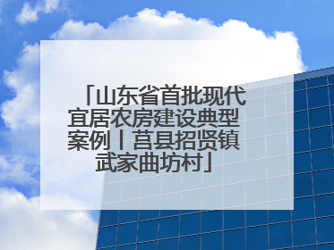 山东省首批现代宜居农房建设典型案例丨莒县招贤镇武家曲坊村