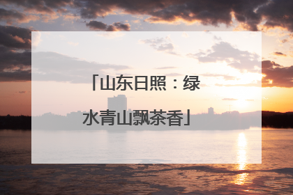 山东日照：绿水青山飘茶香