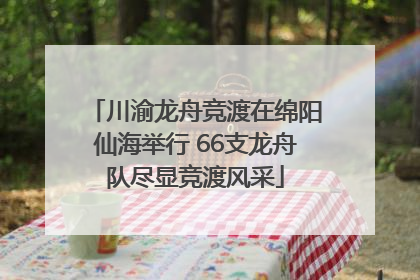 川渝龙舟竞渡在绵阳仙海举行 66支龙舟队尽显竞渡风采