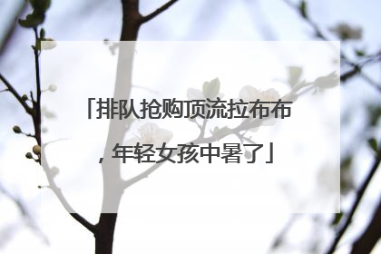 排队抢购顶流拉布布，年轻女孩中暑了