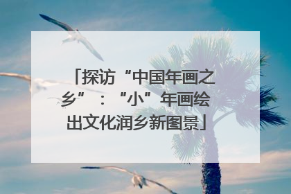 探访“中国年画之乡”：“小”年画绘出文化润乡新图景
