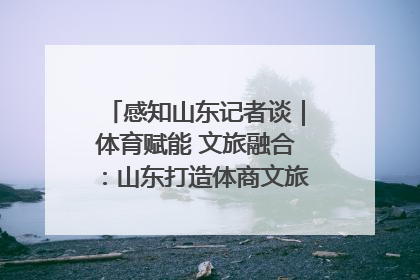 感知山东记者谈｜体育赋能 文旅融合：山东打造体商文旅融合发展新格局