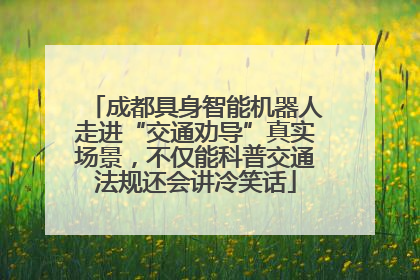 成都具身智能机器人走进“交通劝导”真实场景，不仅能科普交通法规还会讲冷笑话