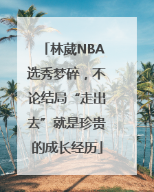 林葳NBA选秀梦碎，不论结局“走出去”就是珍贵的成长经历