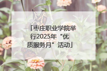枣庄职业学院举行2025年“优质服务月”活动