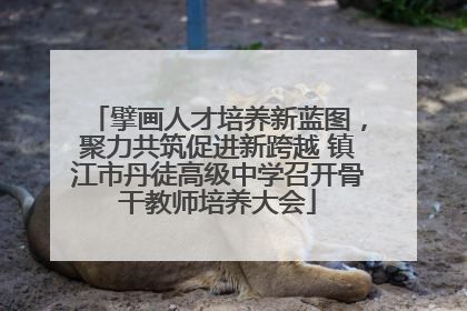 擘画人才培养新蓝图，聚力共筑促进新跨越 镇江市丹徒高级中学召开骨干教师培养大会