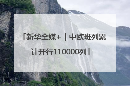 新华全媒+｜中欧班列累计开行110000列