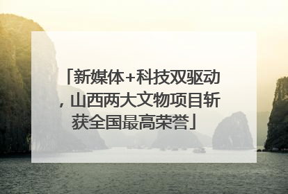 新媒体+科技双驱动，山西两大文物项目斩获全国最高荣誉