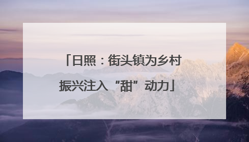 日照：街头镇为乡村振兴注入“甜”动力