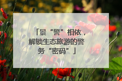 景“警”相依，解锁生态旅游的警务“密码”