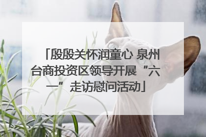 殷殷关怀润童心 泉州台商投资区领导开展“六一”走访慰问活动
