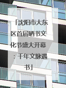 沈阳市大东区首届晒书文化节盛大开幕：千年文脉遇书